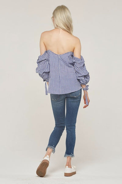 GINGHAM OFF SHOULDER - Rude Society