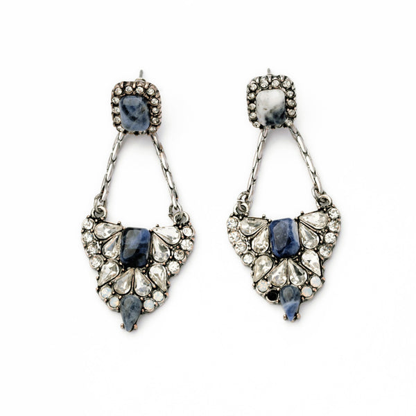 BELLE BLUE EARRINGS - Rude Society