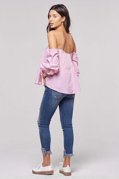 GINGHAM OFF SHOULDER - Rude Society